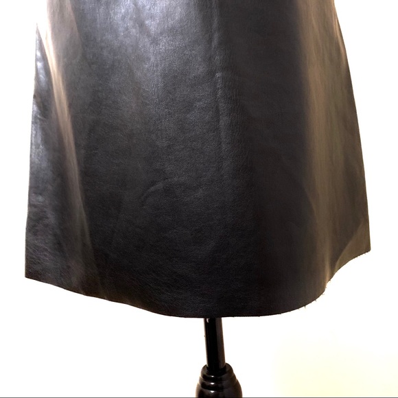 ZARA BASIC COLLECTION FAUX LEATHER DRESS - Picture 6 of 8